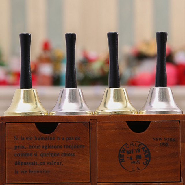 unbranded 3Ud Handbells Con Duradero Y Mango Cómodo Para Recepción Y Eventos
