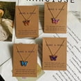 thumbnail image 3 of Collar con colgante de mariposa para mujer, joyería bonita para el cuello, estilo coreano, regalo para niña, venta al por mayor, envío directo, 3 of 4
