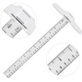thumbnail image 2 of Coopay T Square Ruler, T Shape Ruler Junior T-Square Transparent T-Ruler for Drafting and General Layout Work,, 2 of 5