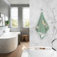 thumbnail image 2 of Yayeee 2 Pack Hand Towels for Bathroom 100% Cotton 16" x 28" Soft Absorbent Kitchen Towel, Lemon Glass, 2 of 7