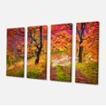thumbnail image 2 of Bright Colorful Fall Trees in Forest - Large Landscape Canvas Art Print, 2 of 3