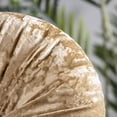 thumbnail image 6 of Phantoscope Crushed Velvet Pleated Round Pumpkin Floor Pillow Series Decorative Throw Pillow, 16" x 16" Round, Light Brown, 1 Pack, 6 of 6