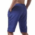thumbnail image 5 of Bermuda Shorts for Men Summer Casual Elastic Waist Straight Leg Relaxed Fit Knee Length Beach Shorts with Pockets, 5 of 5