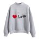 thumbnail image 1 of Gibobby Sudadera mujer Sudaderas de moda de gran tamaño para mujer con cuello alto sudaderas de manga larga trajes de otoño 2023(Gris,XL), 1 of 4