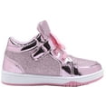 thumbnail image 6 of NEWMALL Toddler Glitter Shoes Girls Flashing Cute Bowknot Sneakers (5 Toddler,Pink), 6 of 7