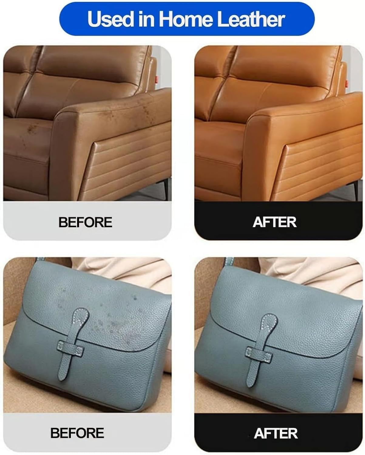 Leather Maintenance Cream, Leather Cleaner for Car Interior, Multifunctional Leather Cleaning Cream, Automotive Interior and Furniture Leather Maintenance Cream for Cars (1PC)