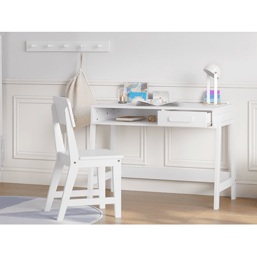STAROUS Kids Desk and Chair Set: Wooden Study Table with Drawers & Ergonomic Chair for Bedroom & Study Room