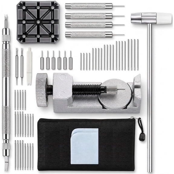 Guerkuk Watch Link Removal Kit with Band Pins and Spring Bar Tool Set