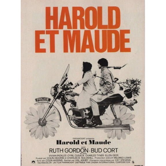 Harold And Maude French Poster 12x16 Print on Metal Sign 12in x 16in Square Adults Best Posters