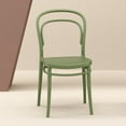 thumbnail image 6 of Luxury Commercial Living 33.5" Olive Green Patio Armless Stackable Dining Chair, 6 of 7