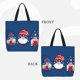 thumbnail image 2 of Disketp Three Gnome Independence Day Bolsa Tote de Lona para Mujer, Bolso de Hombro y Cruzado con Cierre de Cremallera, 2 of 7