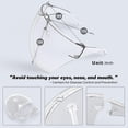 thumbnail image 3 of Máscara de protección facial transparente Googles gafas de sol visera antivaho gafas transparentes gafas protectoras transparentes para niños Rojo Verde, 3 of 4