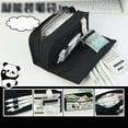 thumbnail image 4 of Toolix Stationery Bag Panda Pencil Case Large Capacity Stationery Bag Black, 4 of 5