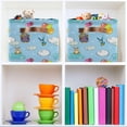 thumbnail image 7 of Coolnut Cartoon Animal Bear Rabbits Balloons in The Clouds Storage Basket, Durable Canvas Organizer With Handles Large Collapsible Storage Bins Boxes for Home Office - 2 Pack Home Decor, 7 of 7