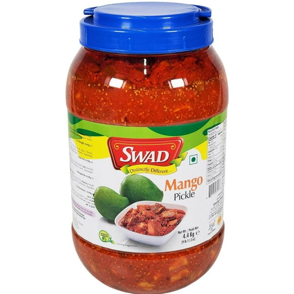 SWAD Delicious Spicy Mango Pickle, Traditional Aam ka Achar, 4.4 KG 1 Count