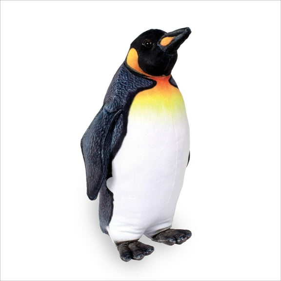 Real Planet 12" Black Emperor Penguin Realistic Stuffed Animal, Marine Sea Life Plush Toy & STEM Learning Gift for Birthday Boys & Girls