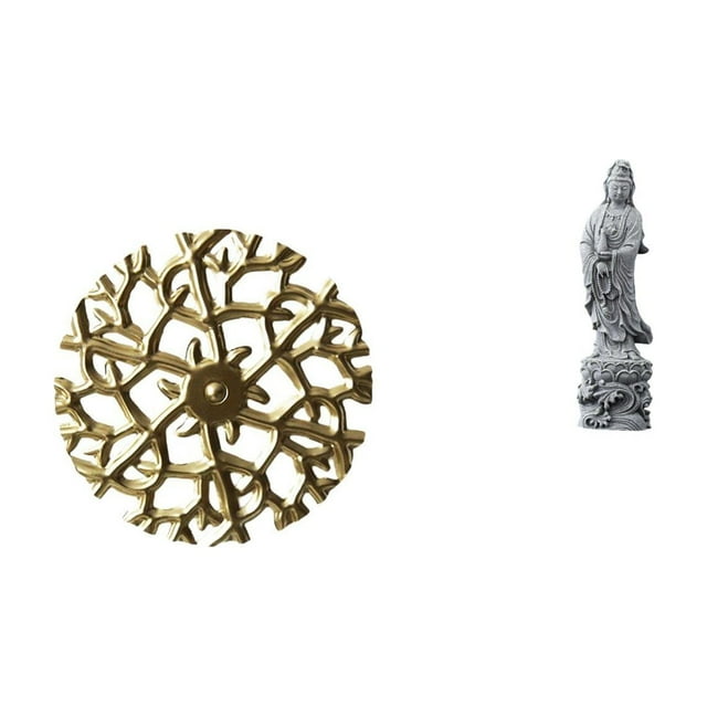 Escultura De Pared De Hierro Rústico Con Estatua De Guan Yin, Adorno De Piedra, Decoración Budista Feng Shui Para Oficina, Sala De Estar, Pasillo Y Dormitorio.