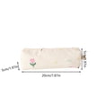 thumbnail image 3 of Cute Corduroy Pencil Case Pouches with Zipper, Large Flower Printing Pen Bag Stationery Marker Organizer, Pencil Case Dispenser for Classroom School Crayon Box, 3 of 7