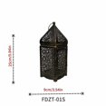 thumbnail image 4 of Metal Vintage Wind Lights Lantern,Table Top Decor, No Candle ZTFD-48L, 4 of 5