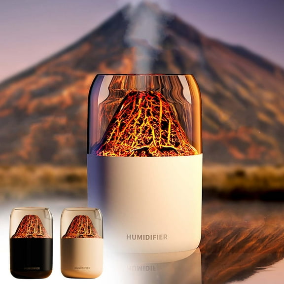 AZXY Small Humidifier Cool Mist,Vaporizers and Humidifiers for Bedroom,Flame Humidifier for Large Room Plants Car,Desktop Travel Humidifiers Under $20
