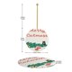 thumbnail image 4 of Adornos navideños colgantes para árbol de Navidad - Adornos navideños colgantes de cerámica - Ideas para regalar adornos navideños, 4 of 8