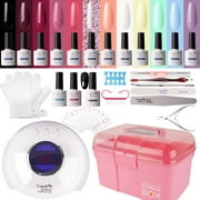Candy Lover Gel Nail Polish Kit with LED UV Lamp, Natural Quick Dry Longer-lasting Gel Nail, 12 Colors Gel Polish Starter Kit with Nail Art Tools, All Seasons Collection Gel Nail Kit Gift - Best Reviews Guide