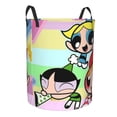 thumbnail image 2 of The Powerpuff Girls Laundry Basket Circular Laundry Hamper Dirty Clothes Storage Bucket Toy Organizer With Handles For Bedroom Bathroom College Dorm Medium, 2 of 8