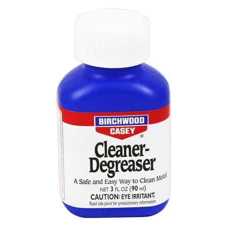 Birchwood Casey Fast-Acting Easy-to-Use Cleaner-Degreaser for Gun Cleaning and Maintenance, 3 OZ (90ml)