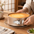 4 8 Inch Non Stick Springform Pan With Removable Bottom Carbon Steel ...