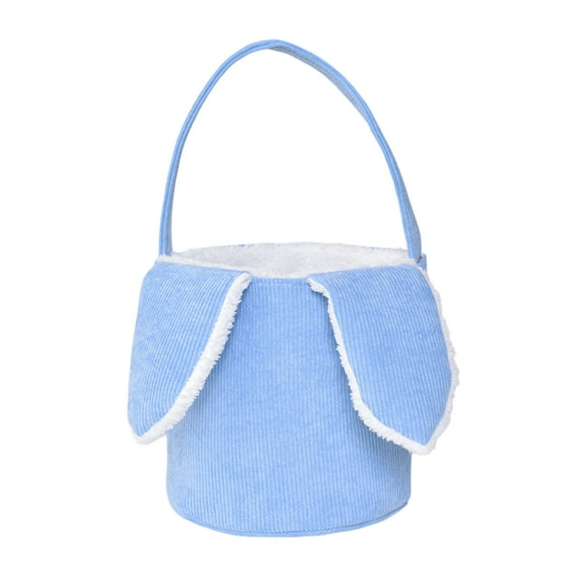 Easter Bunny Mignon Porte-Jouets de Rangement pour Bonbons avec Oreilles de Lapin pour Enfants Rangement Textile pour la Maison