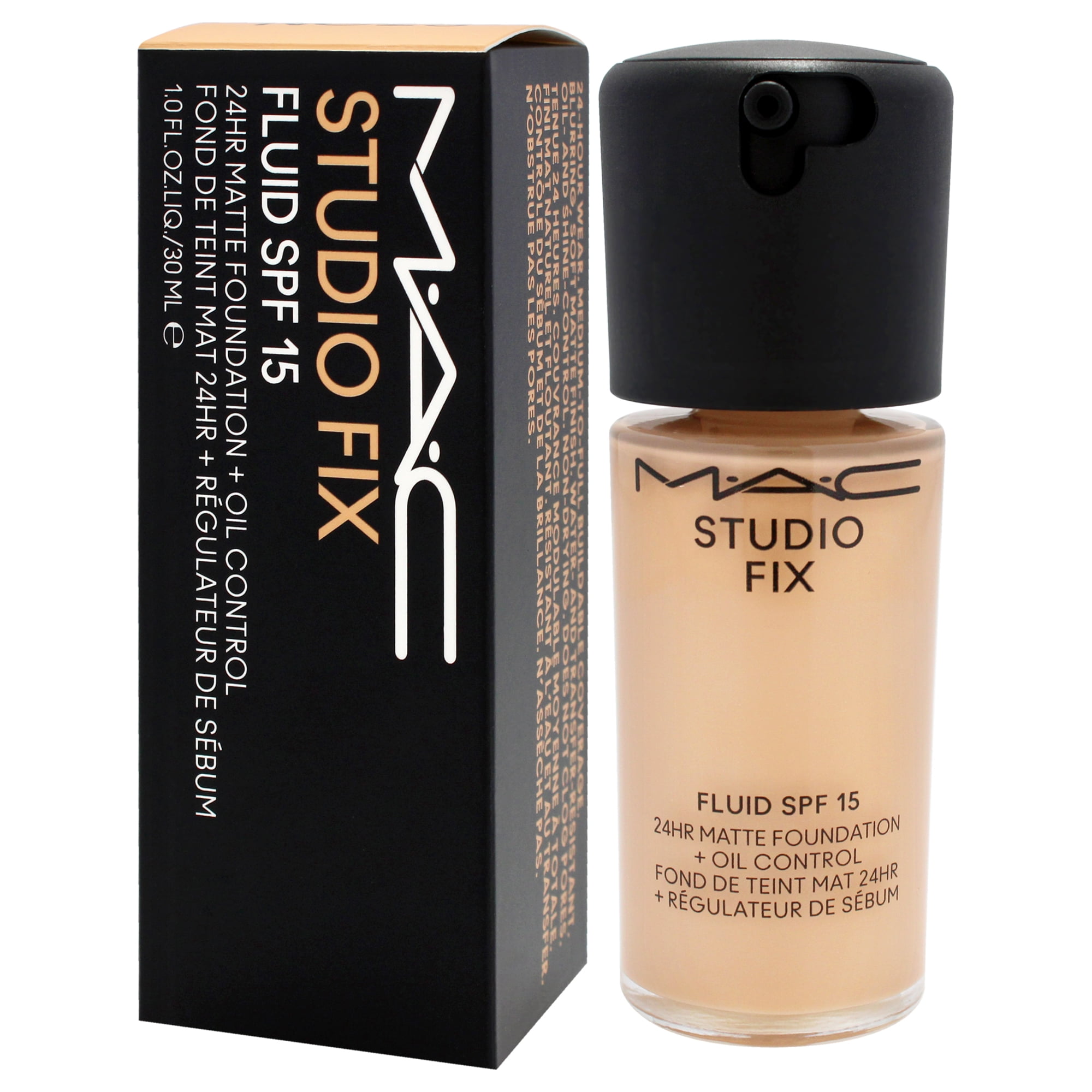 MAC Studio Fix Fluid SPF 15 24Hr Matte Foundation Plus Oil Control - NC25 , 1 oz Foundation