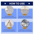 thumbnail image 5 of 1 Pc Bed Sheet Detangler with 4-Clip, Keep Bed Sheets/Duvet Covers/Blankets from Tangling, Twisting & Balling in Washer and Dryer, 5.51x5.51 inch, 5 of 9