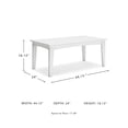 thumbnail image 7 of Signature Design by Ashley Hyland wave Outdoor Coffee Table, White, 7 of 7