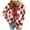 N143-Red, variant on NAFUU Jackets Women Warm Coat Casual Checkered Jacket Cozy Button Down Plaid Jacket Shacket Winter Coats Soft Warm Outerwear