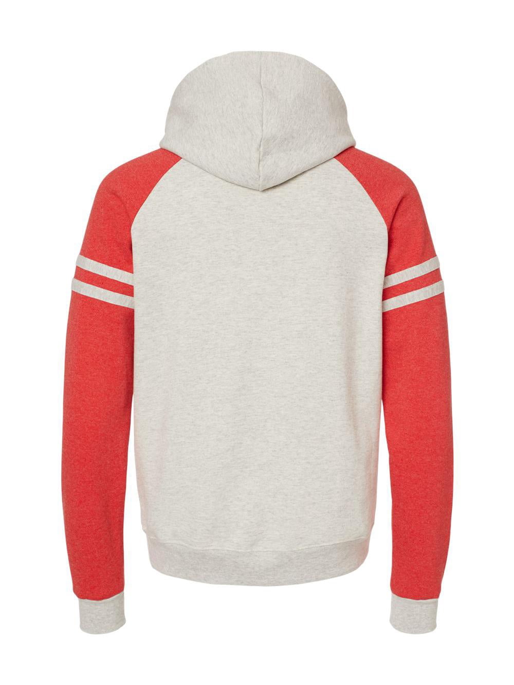 JERZEES Nublend Varsity Colorblocked Raglan Hooded Sweatshirt