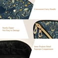 thumbnail image 5 of FORMRS Makeup Bag Travel Cosmetic Organizer for Women Fold Flat Zipper Pouch with Handle, Shadowy Forest Pattern, 5 of 8
