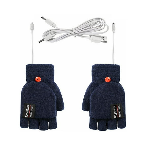 USB Heated Gloves, Men Women Winter Warm Electric Heating Gloves Mitten, Gift for lover, friends and families
