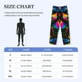 thumbnail image 2 of Salouo Mexican Flower Traditional1 Print Pajama Pants for Men, Lounge Pants Elastic Waistband Casual Men's sleepwear Loungewear Sleep Pajama Pant -Medium, 2 of 7