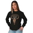 thumbnail image 4 of Country Strong Bull Skull Lasso Plus Size Long Sleeve Graphic Tee Shirt Brisco Brands 2X, 4 of 5