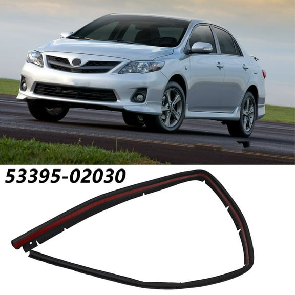 RANMEI For Toyota For Corolla 09-13 Bumper Panel Hood 1Pc Black Plug And Play Rubber 53395-02040 New Practical Useful