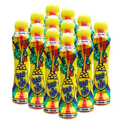 Bingo Dab-O-Ink amarillo, 118 ml, 12 unidades