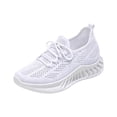 thumbnail image 3 of Domzle Women's Walking Shoes Slip On Tennis Sneakers Gym Workout Lightweight Non Slip Mesh Breathable Running Shoes for Women White, 3 of 7