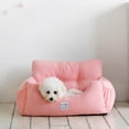 thumbnail image 4 of Carrier De Coche Para Perros Suave Cómodo Mascota Asiento Elevador Asador Coche Reposabrazos Casa Rosa 50x45x36cm Sunnimix Portadoras de asiento de coche, 4 of 8