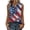 Royal Blue, variant on Women's Sleeveless Patriotic Tank Top 250th Anniversary USA Flag Print Breathable Polyester Spandex Casual Independence Day Celebration Shirt