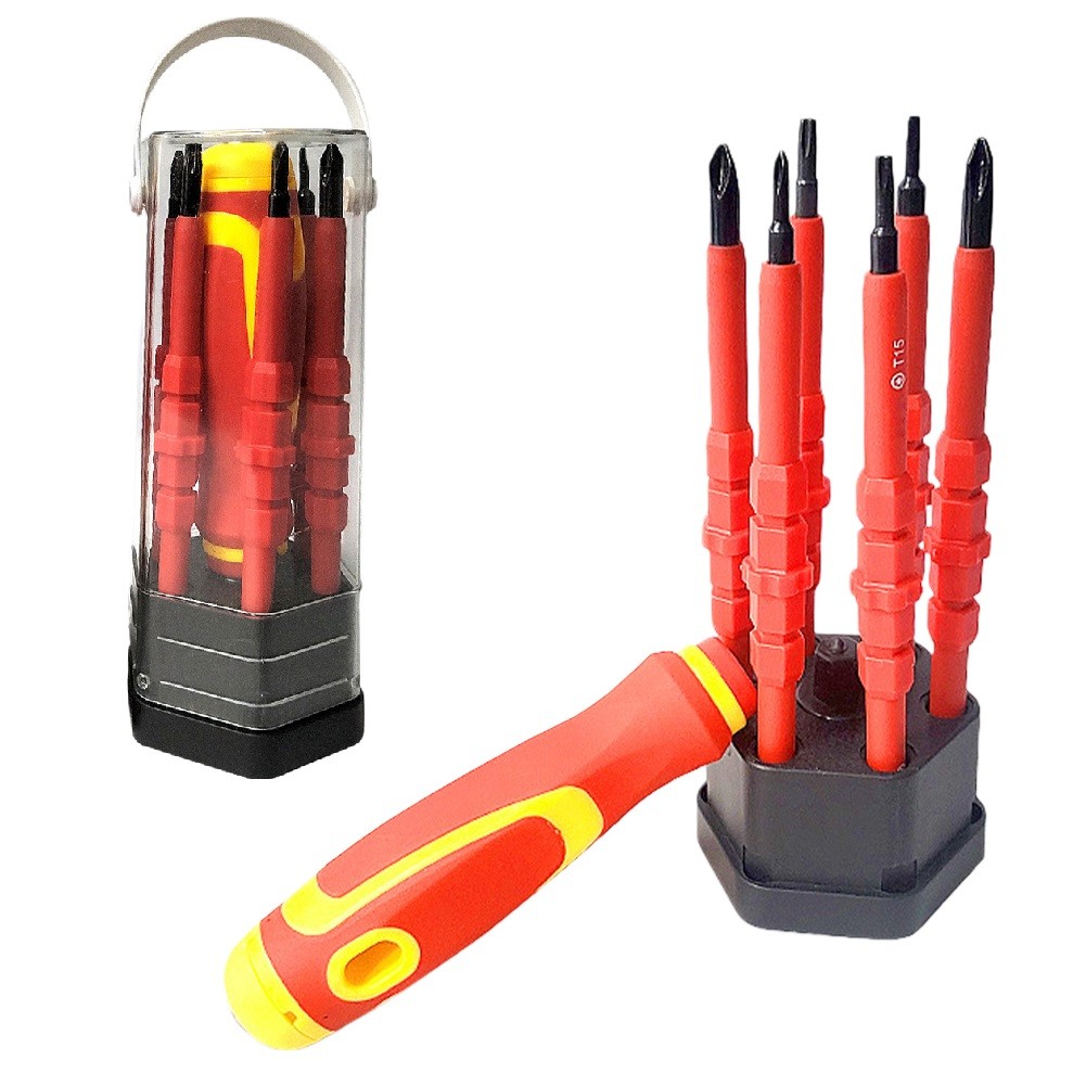 6 In 1 Insulated Screwdriver Set Magnetic Electrician Multifunctional Repair