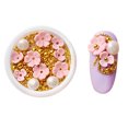 thumbnail image 2 of Nails Shell Flower 3D Nail Rhinestones Nail Art Accesorios Decoración De Uñas Mixta Ornamento Cinco Pétalos Flor Bola De Acero Remache Rhinestone DIY Adornos De Uñas ANGGREK Otros, 2 of 7