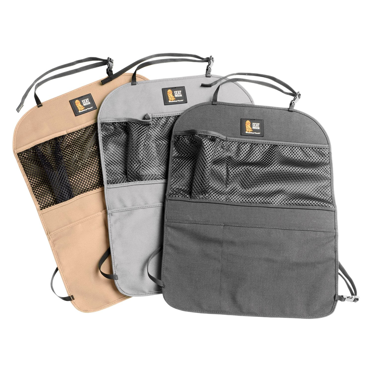 WeatherTech Seat Back Protector - Kick Mat and Organizer for The Back of Your Seat, Charcoal