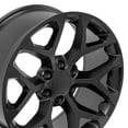 thumbnail image 5 of OE Wheels CV98B 20 Inch Rim Fits Silverado 1500 Snowflake Style 6x139.7 20x9 Satin Black - Hollander 5668 (1), 5 of 5