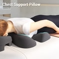 thumbnail image 3 of Ergonomic Memory Foam Chest Pillow for Beauty Salon and Home Sleeping, 3 of 7