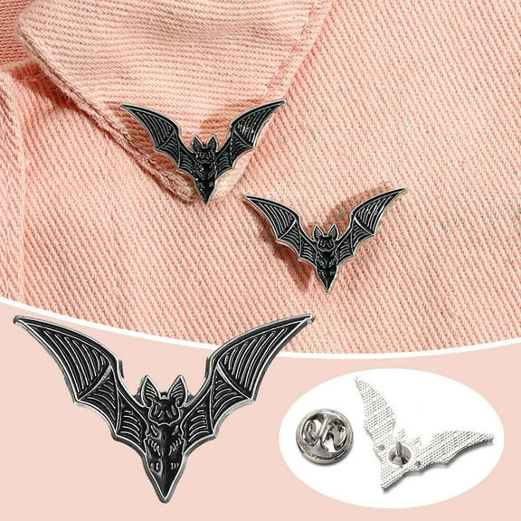 FurNest Enamel Bat Brooch Jewelry Badge Pins Lapel Pin Hats Accessories Clothe
